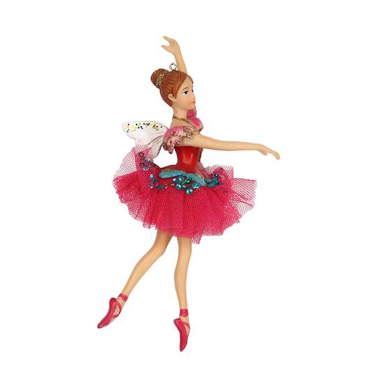Resin Nutcracker Ballerina, Pink Skirt 14cm *ETA NOV