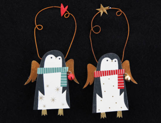 Wooden Forest Folk Penguins