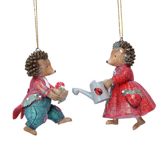 Resin Mr/Mrs Hedgehog 8cm
