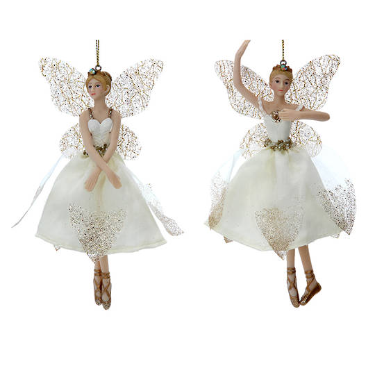 Cream Gold Peace Fairy 15cm