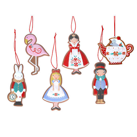 Resin Alice in Wonderland Gingerbread Cookie 9cm