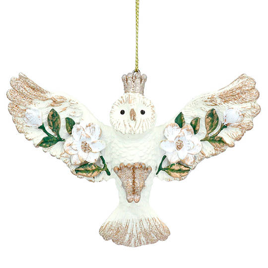 Resin Magnolia Flying Owl 12cm