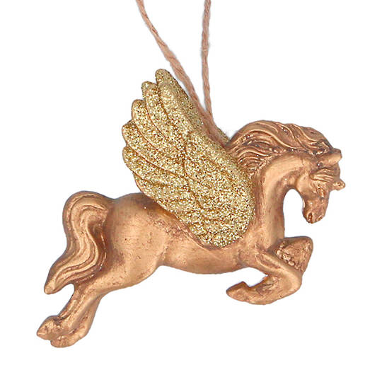 Resin Gold Pegasus 8cm