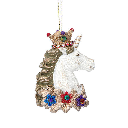Resin Glorious Unicorn Head 8cm