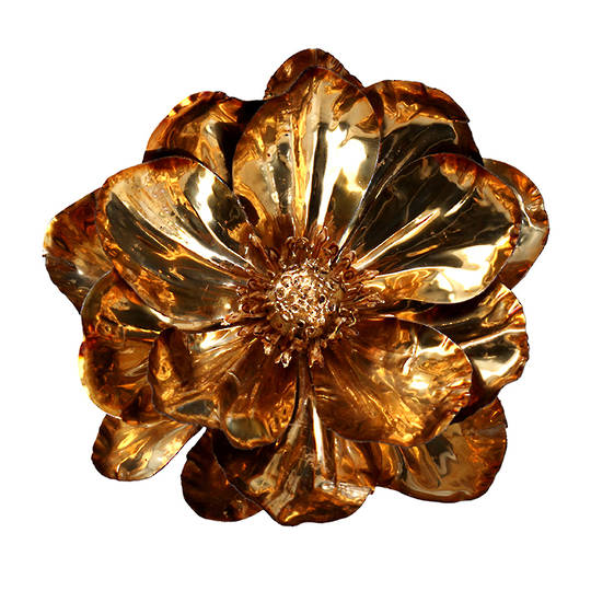 Gold Foil Magnolia Clip
