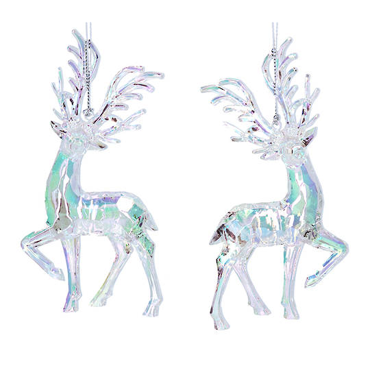 Acrylic Iridescent Reindeer 14cm