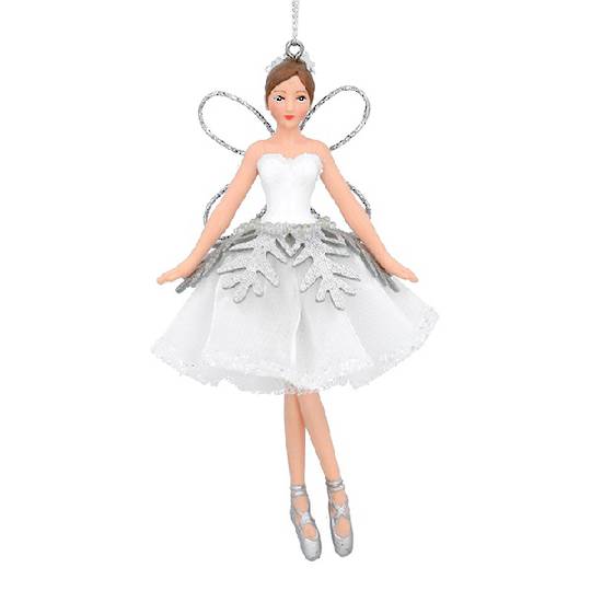 Resin Fabric White Silver Fairy 12cm *ETA NOV