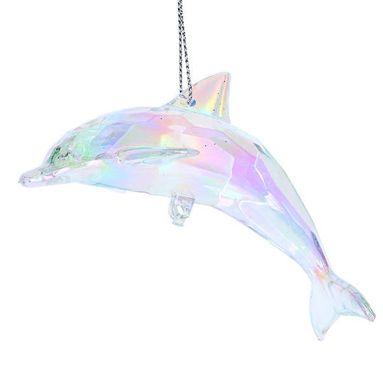 Rainbow Acrylic Dolphin 9cm