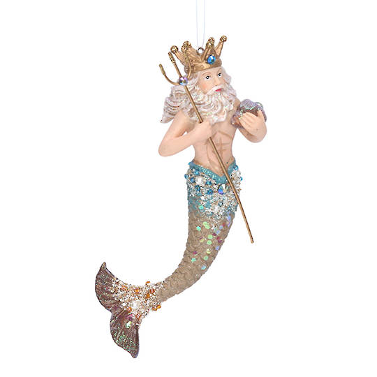 Resin Neptune Merman 16cm