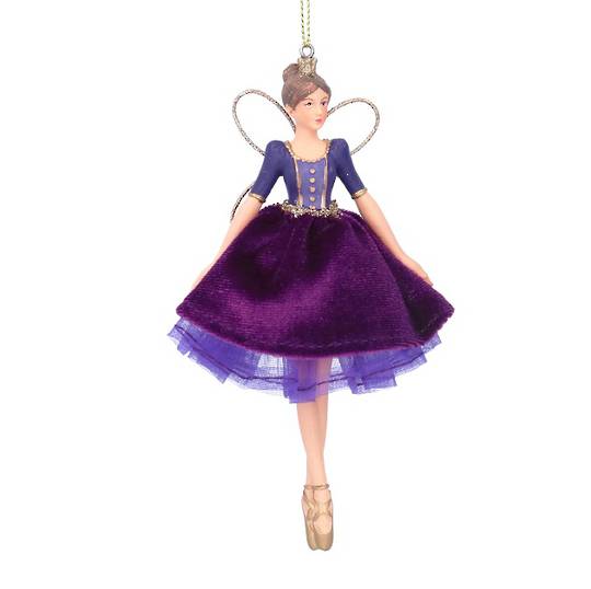 Resin Velvet Imperial Fairy, Purple 14cm *ETA NOV