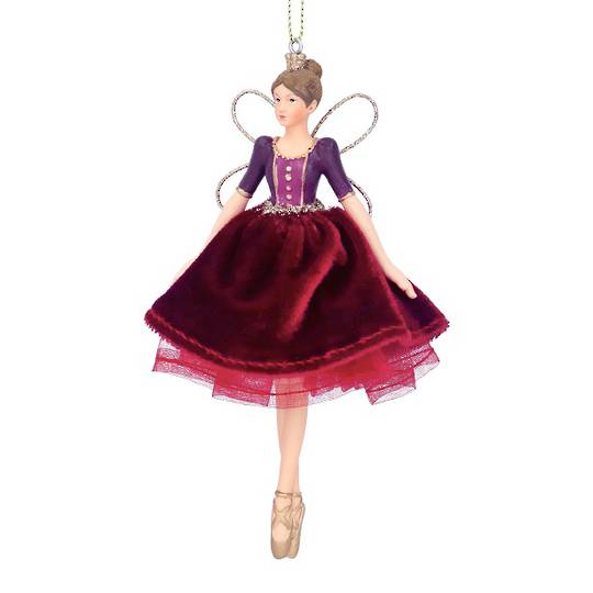 Resin Velvet Imperial Fairy, Red 14cm *ETA NOV