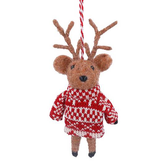 Wool Scandi Reindeer 16cm *ETA NOV