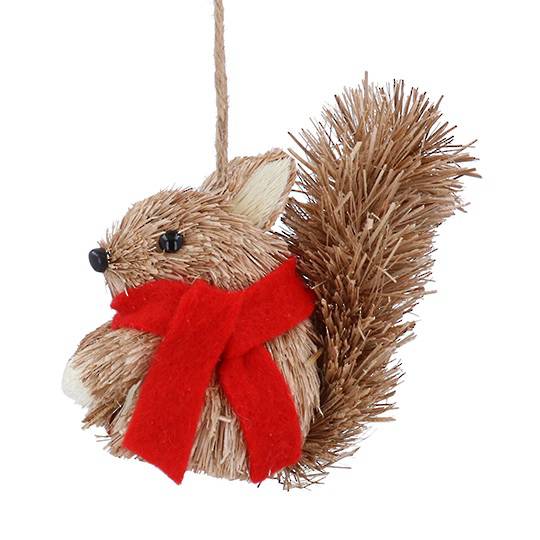 Bristle Squirrel, Red Scarf 13cm *ETA NOV