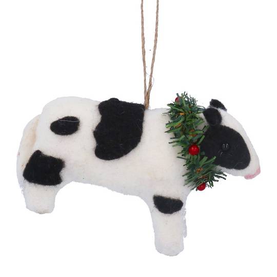 Wool Friesian Cow 15cm *ETA NOV