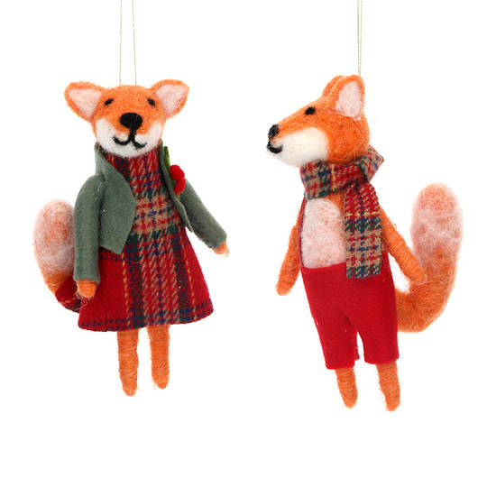 Wool Mr or Mrs Fox 13cm SOLD OUT