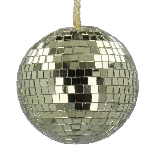 Glass Mirror Ball, Gold 8cm *ETA NOV