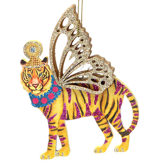 Wood Bling Safari Tiger 12cm SOLD OUT