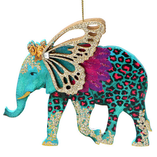 Wood Bling Safari Elephant 15cm SOLD OUT