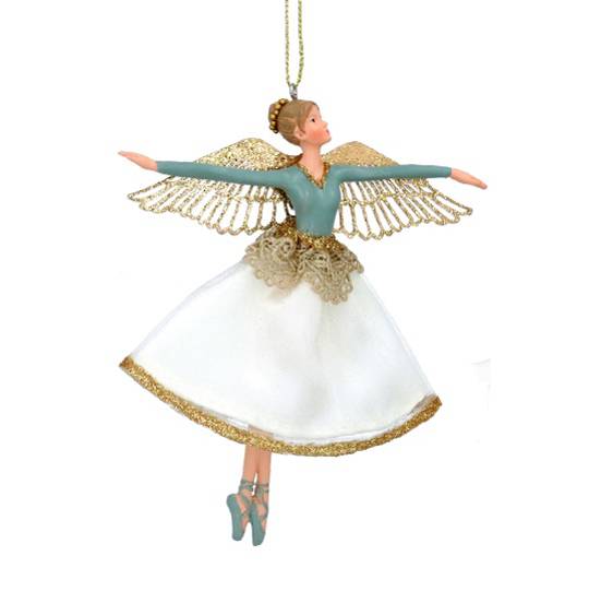 Resin Fabric Rococo Fairy, White Skirt, Blue Top 13cm *ETA NOV