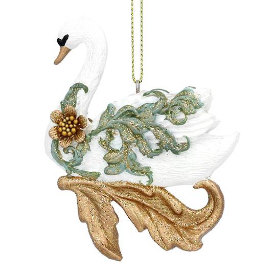 Resin Rococo Swan 9cm *ETA NOV