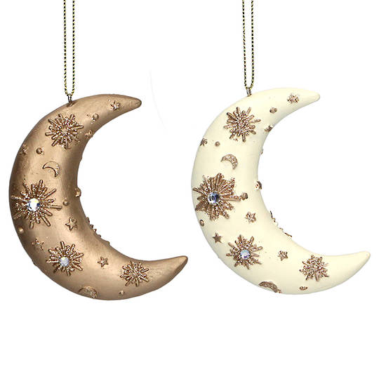 Resin Diamante Moon 8cm SOLD OUT