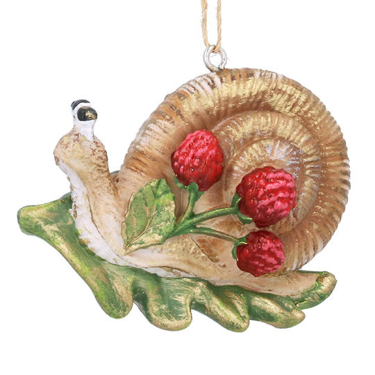 Resin Snail with Berries 6cm *ETA NOV