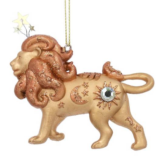 Resin Celestial Gold Lion 7cm *ETA NOV