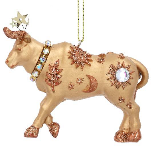 Resin Celestial Gold Bull 7cm *ETA NOV