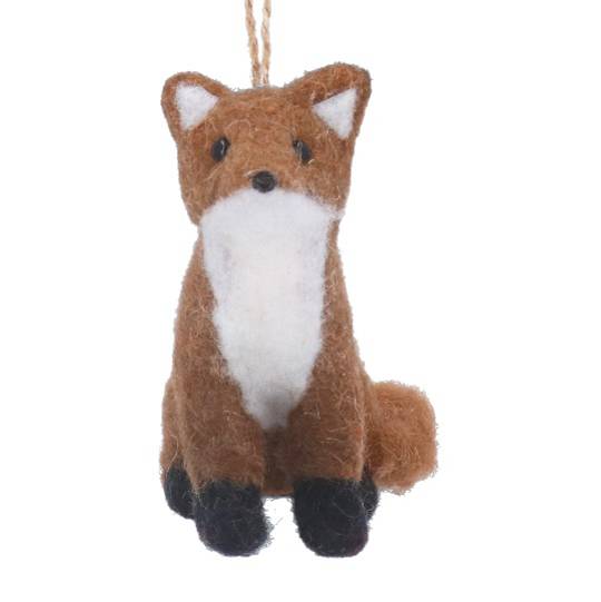 Wool Sitting Fox 11cm *ETA NOV