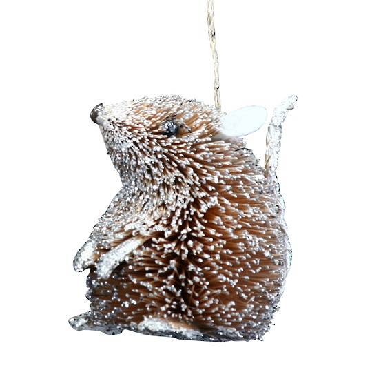 Bristle Snowy Glitter Mouse 7cm *ETA NOV