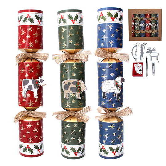 Christmas Crackers Set 6, Farm SOLD OUT