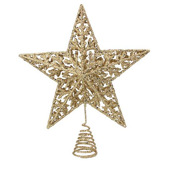 Acrylic Gold 5 Point Star Topper 33cm *ETA NOV