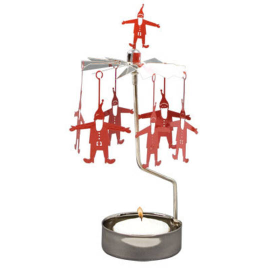 Rotary Candle Holder Red Santa SOLD OUT