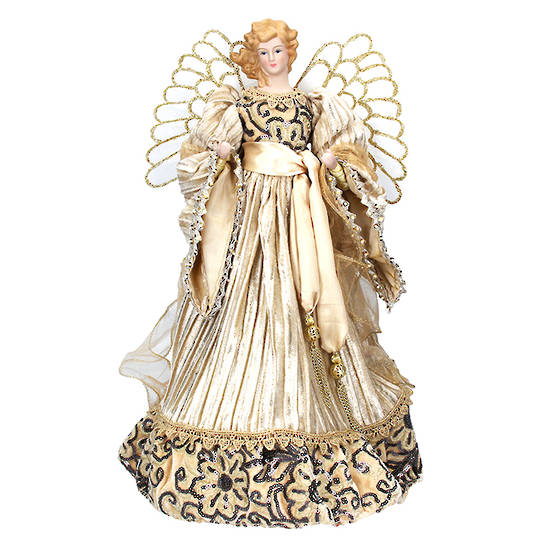 Cream Gold Angel Topper 45cm