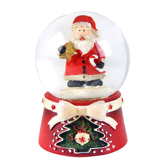 Mini SnowGlobe, Scandinavian Santa 5cm