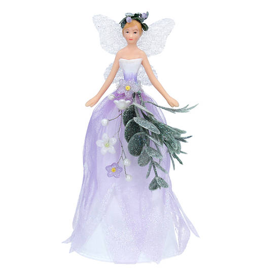 Resin Fabric Winter Dreams Fairy Topper 18cm