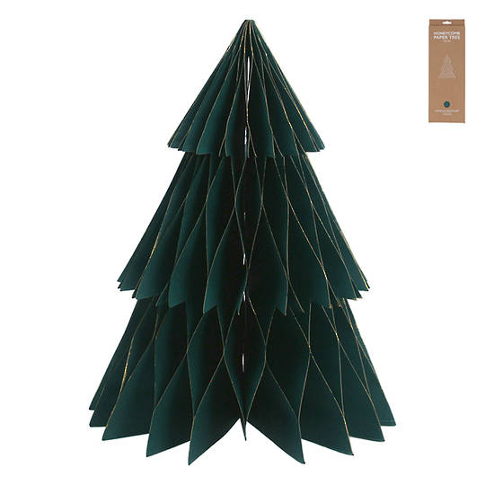 Paper Table Tree Green, Collapsable 30cm *ETA NOV