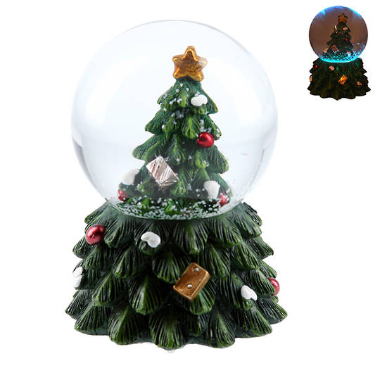 Mini Snow Globe, LED Xmas Tree