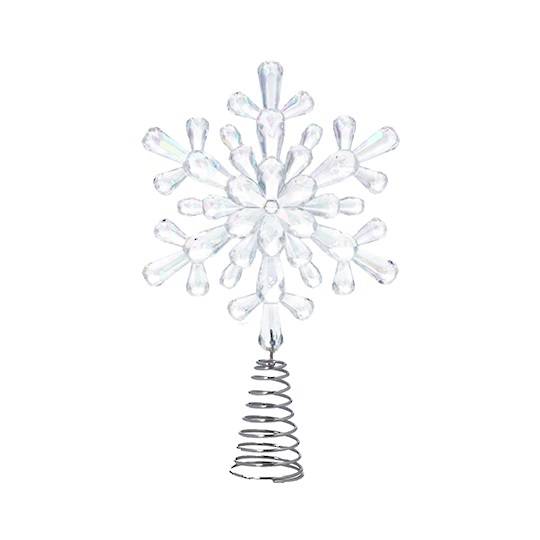 Acrylic Clear Snowflake Topper 17cm *ETA NOV