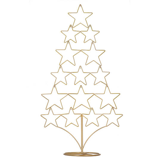 Metal Gold Stars Table Tree 96cm *ETA NOV