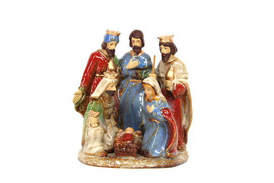 Ceramic Nativity Scene 15cm