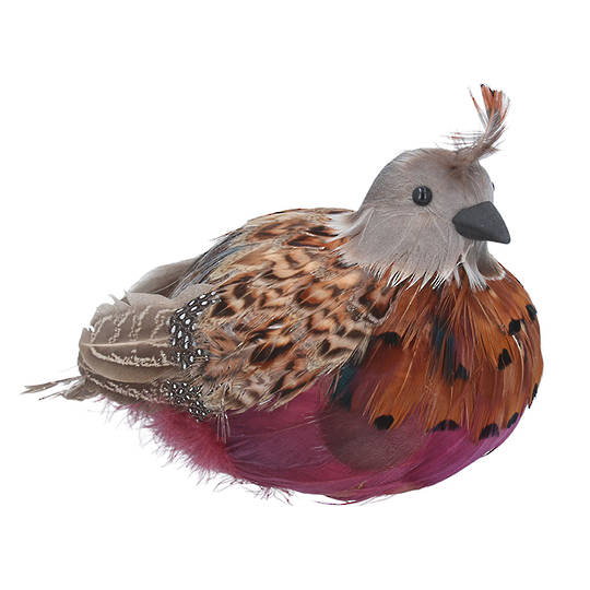 Feather Sitting Large Partridge 16cm *ETA NOV