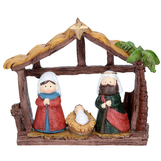 Resin Nativity Stable Scene 11cm