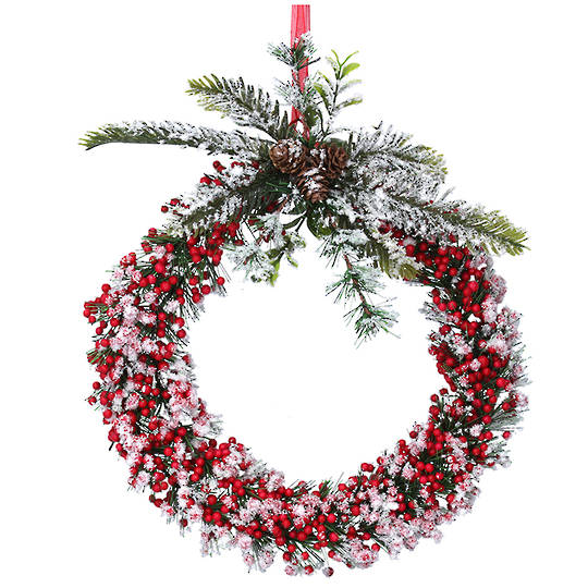 Icey SnowBerry Wreath 33cm
