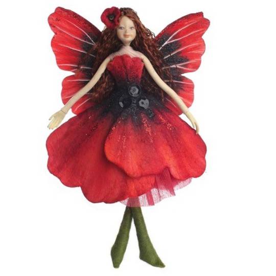 NZ Fairy, ANZAC Poppy 13cm