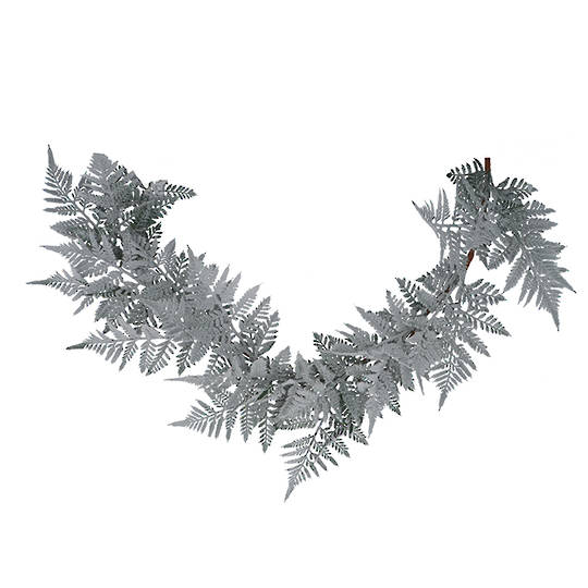 Frosted Flock Fern Garland 190cm *ETA NOV