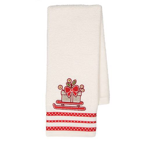Hand Towel, Gift on Sleigh