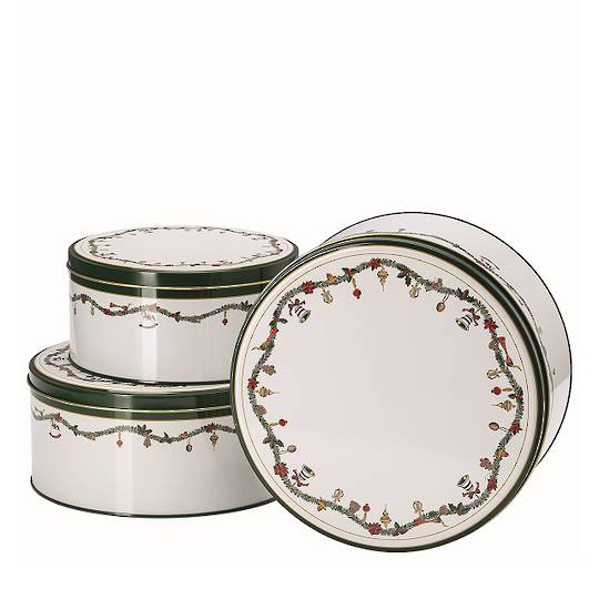 Hutschenruether Xmas Garland Tins, Set 3, 2024 *ETA NOV