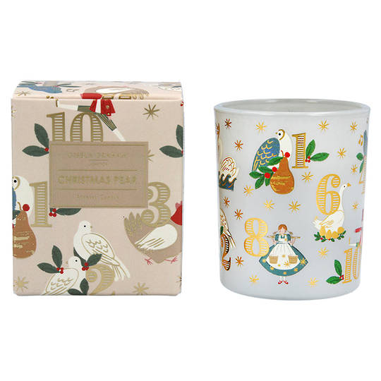 12 Day of Xmas, Candle Jar 8cm