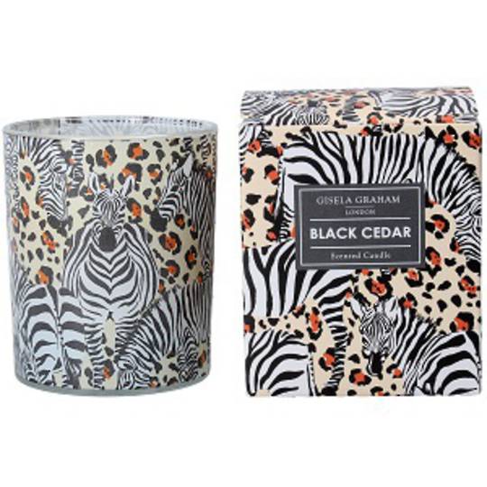 Zebra Design Scented Candle Jar
